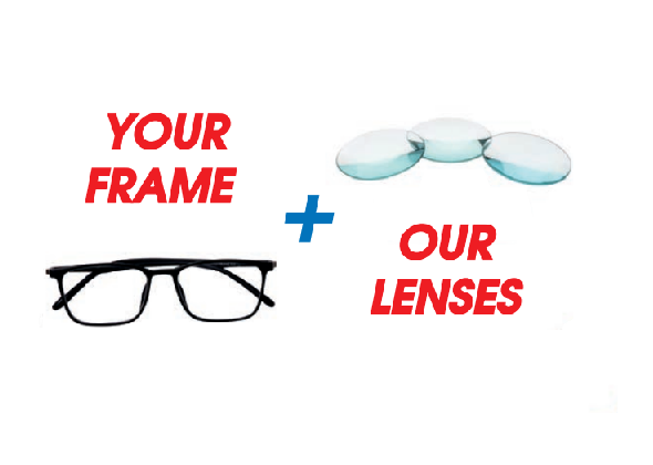 CLEAR LENSES ONLY (USE YOUR OWN FRAME)